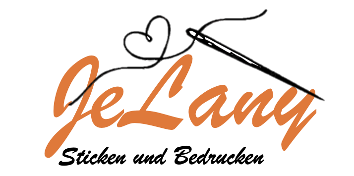 JeLany Logo - Stickerei und Bedrucken